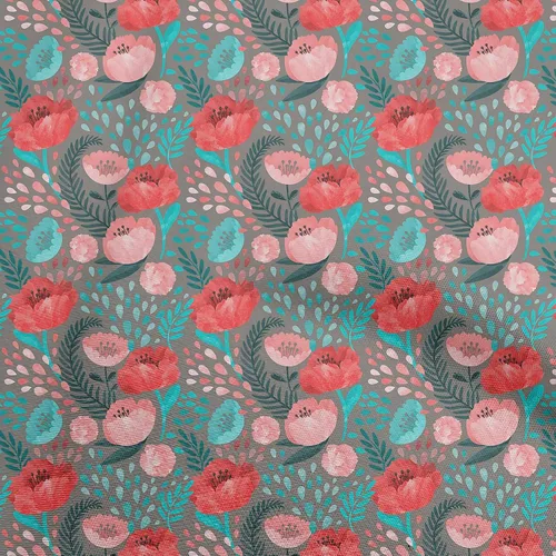 Vista 7 de oneOone Tela de algodón flexible beige flora DIY ropa acolchado tela impresión tela por Yard 40 pulgadas de ancho -L2