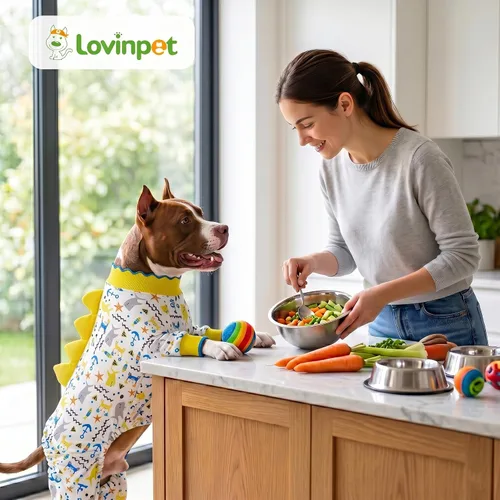 Vista 8 de LovinPet Pijamas para perros grandes, pijama para perros grandes, antilamer la ansiedad, mameluco de recuperación quirúrgica, pijamas para perros