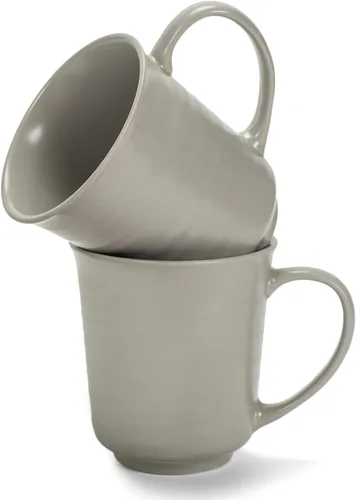 Vista 13 de Elanze Designs Tazas de café de cerámica de 17 onzas con acabado esmaltado mate marrón, paquete de 2