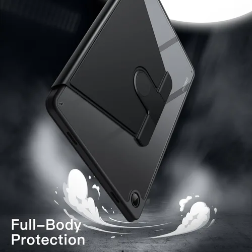 Vista 4 de JETech Funda giratoria para Samsung Galaxy Tab A11+/A11 Plus, rotación de 360 grados, cubierta protectora con soporte transparente, visión Negro