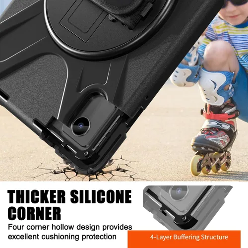 Vista 9 de ZenRich Funda resistente para Lenovo Idea Tab 11 2025 / K11 Gen 2 / Xiaoxin Pad 11 / M11 de 11 pulgadas resistente a prueba de golpes con soporte