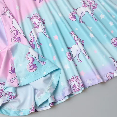 Vista 4 de Jxstar Vestidos sin mangas para niñas, ropa casual de verano para niños pequeños