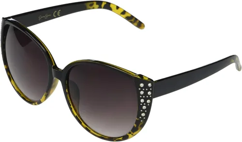 Vista 3 de Jessica Simpson Gafas de sol retro con ojo de gato J5012 para mujer con protección Uv400 Negro