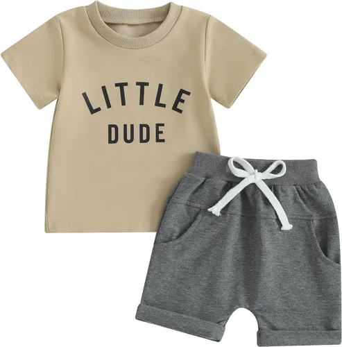 Vista 57 de Conjunto de camiseta de manga corta para bebé niño y niña, camiseta de manga corta, pantalones cortos casuales, ropa para recién nacidos, 6, 12, 18