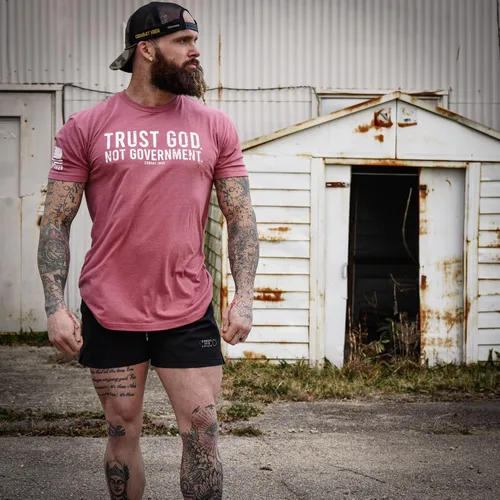Vista 6 de Combat Iron Trust God Not Government - Camiseta de manga corta para hombre
