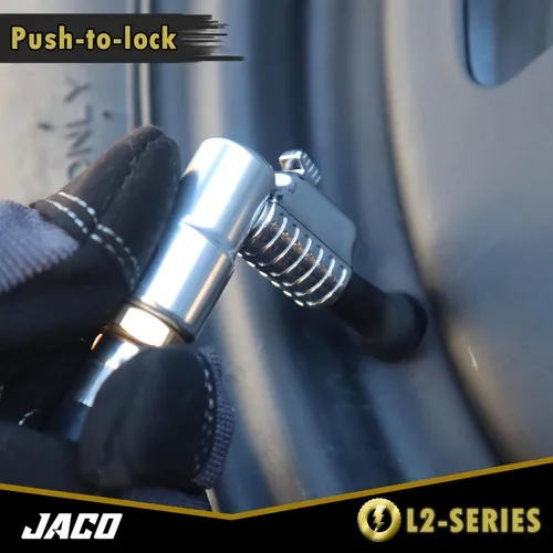 Vista 5 de JACO Lightning L2-Series Acoplador neumático para llantas, 1/4 de pulgada F-NPT (flujo abierto)