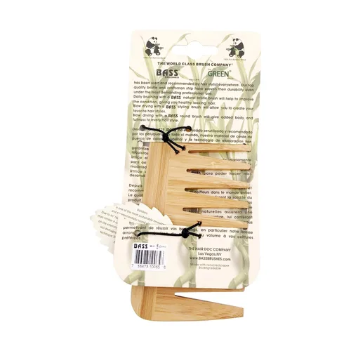 Vista 2 de HAIR DOC Peine de madera mediano, 1 EA