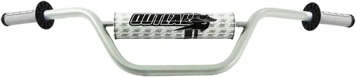 Vista 2 de Outlaw Racing - Agarres de mano para motocicleta de doble compuesto, diseño de media gofre, agarre para manillar MX Motocross Off Road (negro)
