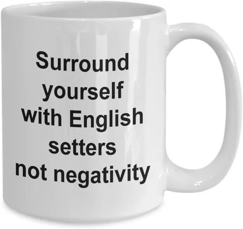 Vista 2 de Funny Mug English Setter - 11 or 15 oz Coffee Tea Cup with Unique saying Pedigree Dog Belton EZ#0131