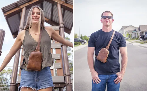 Vista 9 de Haytijoe Small Sling Bag,Fanny Packs Purse Vegan Leather Crossbody Bags for Women,Gifts for Her