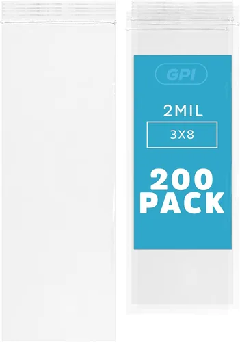 Vista 34 de Bolsas con cremallera de 1 pulgada x 8 pulgadas de largo, paquete de 12000