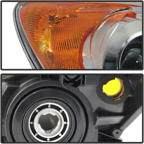 Vista 4 de ACANII - Faros de proyector para Toyota RAV4 RAV-4 2009 2010 2011 2012, lámparas para lado del conductor y del pasajero