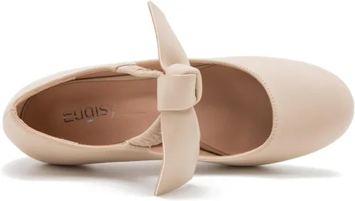 Vista 7 de Zapatos de tacón bajo Mary Jane con lazo para mujer, con puntera cerrada, correa elástica, vestido de oficina, trabajo, novia, boda, fiesta