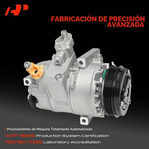 Vista 3 de A-Premium Compresor de aire acondicionado AC con embrague