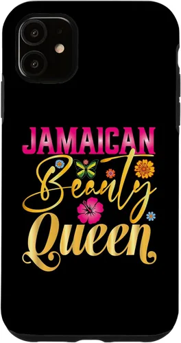 Vista 8 de iPhone 16 Jamaican Beauty Queen Jamaica Flag Jamaica Girl Souvenir Case