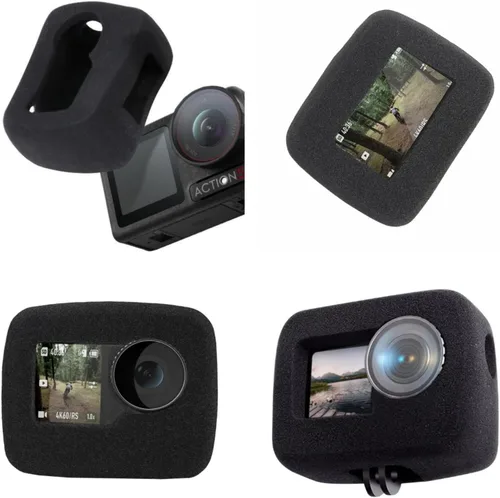 Vista 5 de Funda Windslayer para DJI Osmo Action 5 Pro, carcasa de espuma para parabrisas y protector de viento, silenciador de esponja a prueba de viento