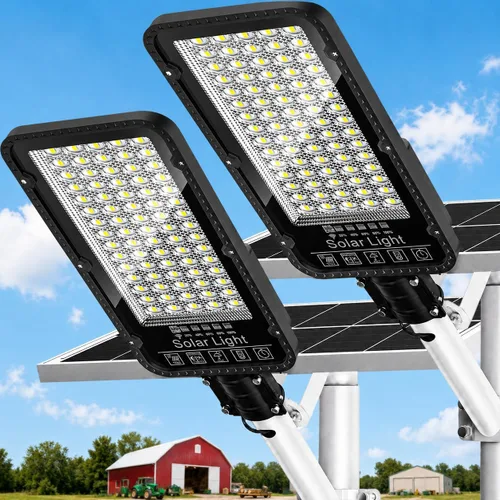 Vista 11 de Luz de calle solar de WYWNA, IP66 impermeable luces solares comerciales al