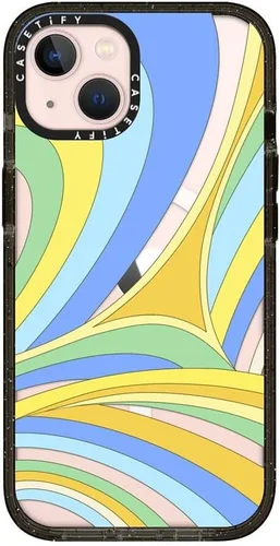 Vista 262 de CASETiFY Funda Impact para iPhone 13 [Protección contra caídas de grado militar 4X de 8.2 pies/Compatible con Magsafe] - #1 Mom - Transparente