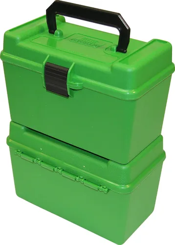 Vista 3 de MTM H50-XL Deluxe Handled 50-Round Rifle Munición Caja 270 300 WSM 338 Lapua