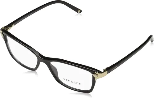 Vista 7 de Versace womens Eyeglasses Rectangular Prescription Eyewear Frames Negro mate