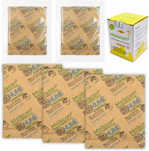 Vista 11 de Wisesorb Paquetes de control de humedad bidireccionales 49% para guitarras e instrumentos de madera - Absorbentes de humedad de 70g