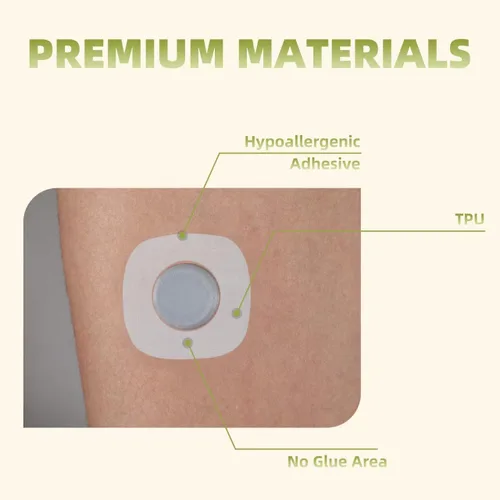 Vista 6 de Guard Medi - Parches adhesivos para Dexcom G7, cubiertas de sensor CGM impermeables y resistentes al sudor, cinta de sobreparche hipoalergénica