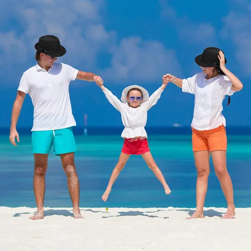 Vista 5 de Lasnten Paquete de 24 sombreros Fedora de los años 20 a granel para hombres, sombreros de ala corta, sombreros de Panamá para hombres y mujeres