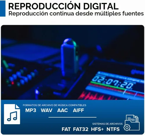 Vista 3 de Gemini Sound MDJ-500 - Reproductor de medios profesional para DJ, diseño compacto con rendimiento completo de funciones, compatible con Virtual DJ