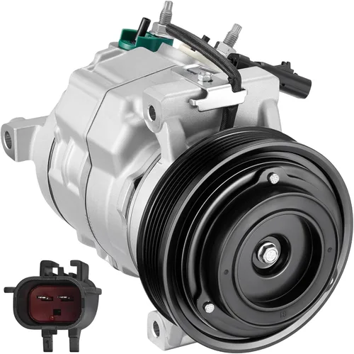 Vista 23 de BDFHYK 58553 Compresor de aire acondicionado con embrague compatible con Dodge 1994 1995 Dakota Ram 1500 2500 3500, reemplaza 2004359, 271300, 4359