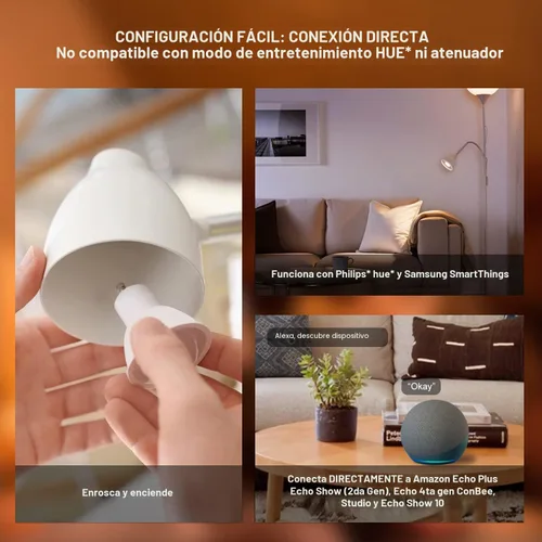 Vista 3 de Zigbee - Bombillas LED inteligentes GU10, compatibles con Alexa