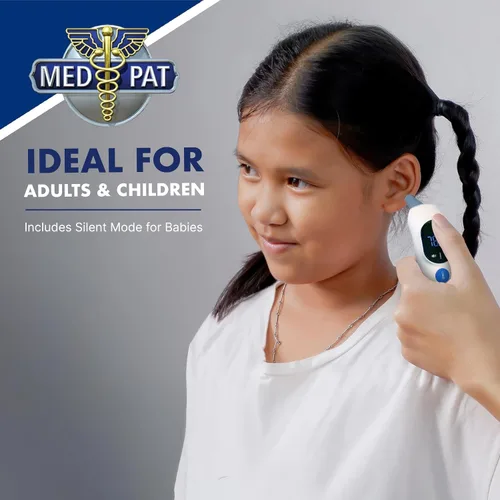 Vista 4 de Med-Pat TH-1 Termómetro digital sin contacto, resultado infrarrojo de 1 segundo, para bebés, niños, adultos, alerta de fiebre de temperatura