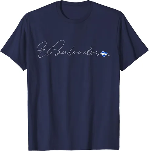 Vista 66 de Camiseta Simple Love El Salvadoreño con diseño de corazón en El Salvador