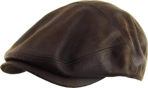 Vista 19 de KBETHOS Gorras clásicas de periódicos de la colección Ivy de Ascot de cuero fabricadas en Estados Unidos