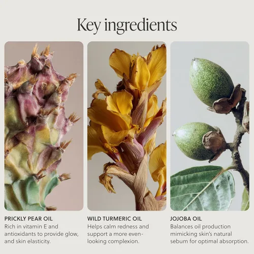 Vista 3 de Elixir botánico de 2 onzas, hidratante de aceite facial botánico, natural y limpio, antienvejecimiento, aceite facial hidratante con jojoba, suero