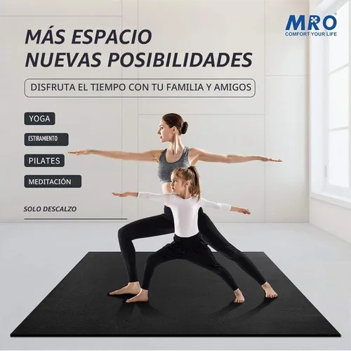 Vista 5 de MRO Extra Large Yoga Mat, 12'x6'/9'x6'/7'x5'/6'x4' (9MM)