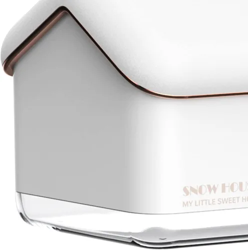 Vista 6 de EVGATSAUTO Humidificador de escritorio, humidificador de casa de nieve, ajuste de 2 velocidades, portátil, silencioso, USB, enchufe, regalo con luz