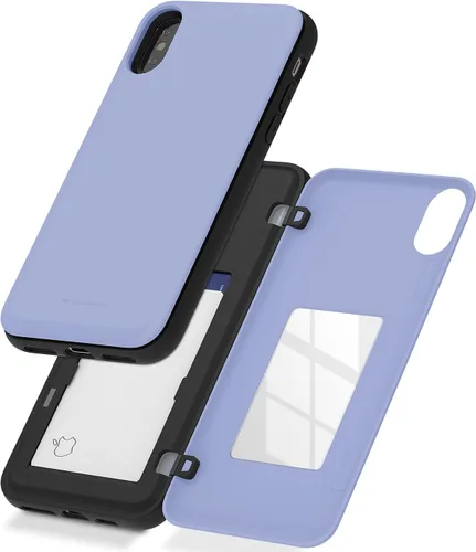 Vista 17 de GOOSPERY Funda para iPhone 8 Plus, iPhone 7 Plus con tarjetero y protector de doble capa, color negro