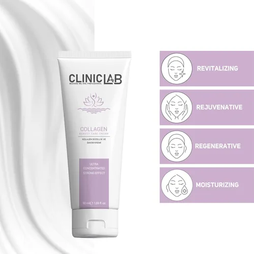 Vista 2 de Crema de colágeno para la cara con ácido hialurónico y vitamina E - Crema hidratante facial de cuello para mujeres y hombres - Cuidado diario