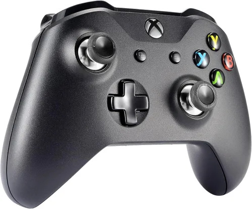 Vista 7 de eXtremeRate Palillos analógicos de repuesto para Xbox One One S X de 4 pares multicolores cromados mate para Xbox One