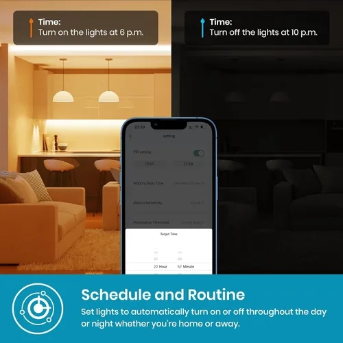Vista 4 de Milfra Interruptor de luz inteligente unipolar, interruptor inteligente 2024 modelo nuevo 10A, compatible con Alexa, Siri y Assistant, control por