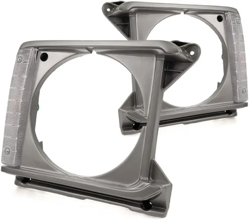Vista 3 de Para puerta de faros delanteros Toyota Pickup 1979 1980 1981 par / juego de lado del conductor y del pasajero 2WD Gris TO2512133 + TO2513133