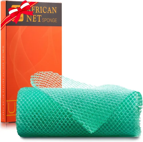 Vista 36 de UJFQBH African Net Sponge Authenti, exfoliante corporal para espalda y zonas de difícil acceso, exfoliante diario suave para limpieza profunda Gris