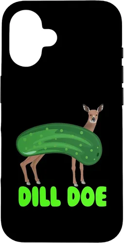 Vista 32 de Dill Doe - Carcasa para iPhone 17, diseño de ciervos y naturaleza divertida para adultos