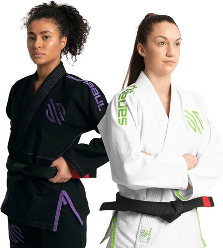 Vista 5 de Sanabul Essential BJJ Gi para mujer Jiu Jitsu brasileño para mujer Kimono ligero, tela preencogida