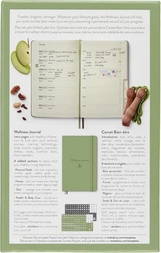Vista 2 de Recetario Moleskine Passion, cuaderno para recetas, tapa dura, grande, de 5" x 8.25", rojo escarlata, 400 páginas