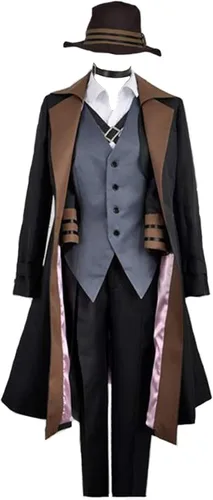 Vista 2 de XCJLW Chuya Nakahara Cosplay Bungou Stray Dogs Disfraz Port Mafia Anime