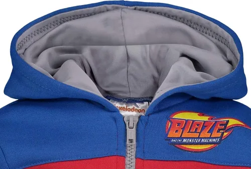 Vista 4 de Nickelodeon Blaze and The Monster Machines - Sudadera con capucha para niños, Rojo