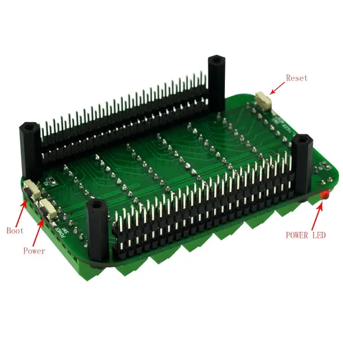 Vista 4 de Módulo de placa de ruptura de bloque de terminales de tornillo para BeagleBone Black.