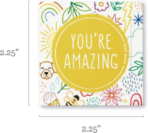 Vista 5 de Compendium ThoughtFulls para niños — Eres increíble — 30 tarjetas desplegables para compartir con niños, cada una con un mensaje inspirador