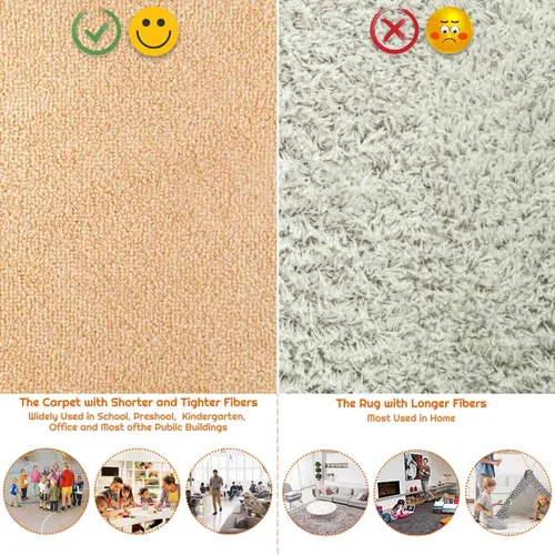 Vista 6 de 90 marcadores de alfombra para piso, puntos de alfombra shynek para aula, marcadores de alfombra para suministros de profesores, escuela primaria